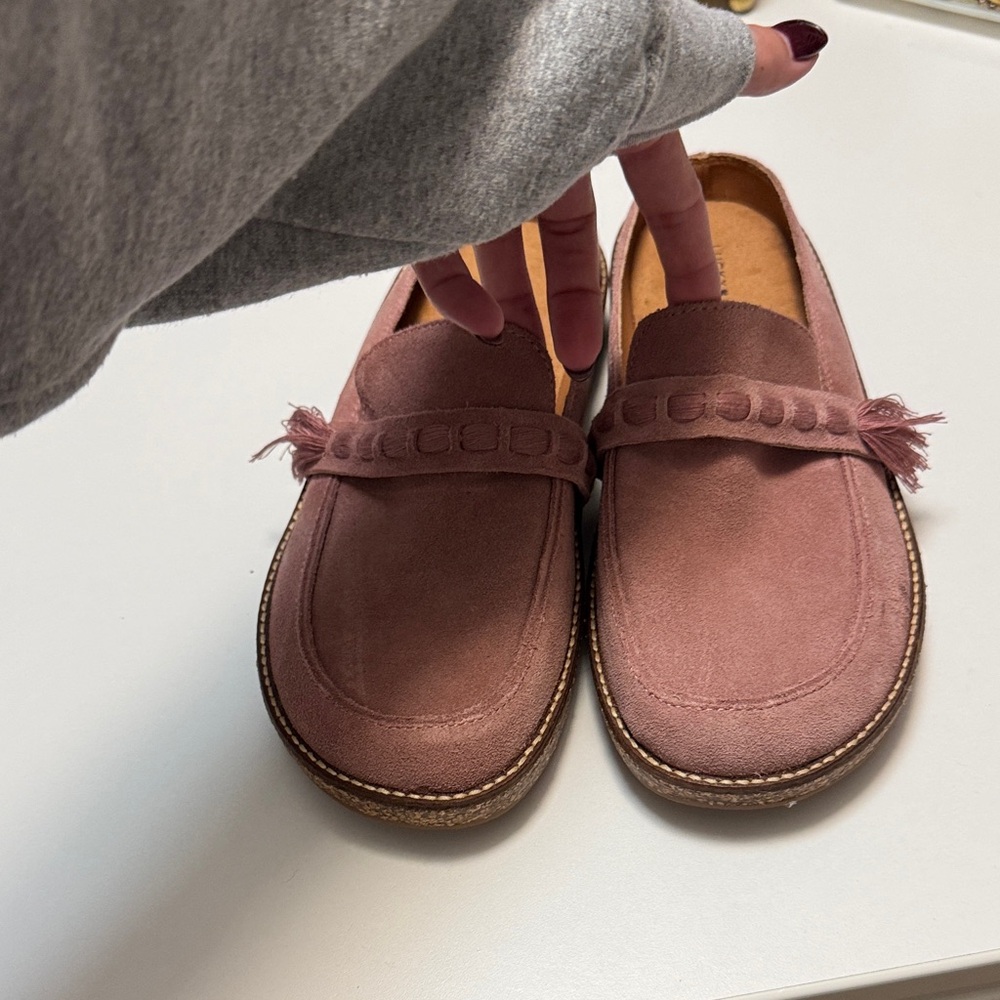 Lucky Brand Women's Dusty Rose Suede Loafers